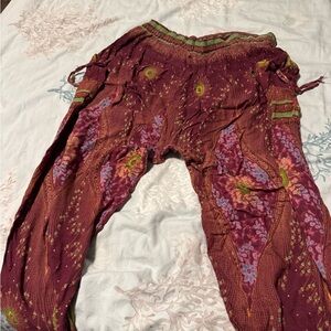 Bohemian Multicolor Harem Pants with pockets